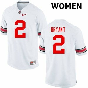 Women's Ohio State Buckeyes #2 Christian Bryant White Nike NCAA College Football Jersey Anti-slip TFD3644UE